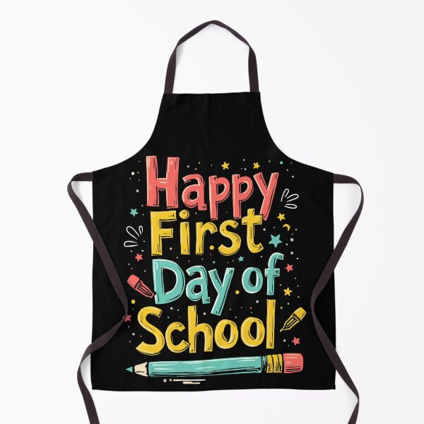 Item preview, Happy First Day of School Colorful Quote designed and sold by Quirky Shirts.