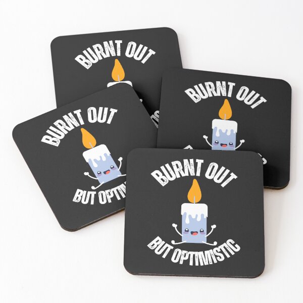 Item preview, Funny candle Burnt out but optmistic 2025 designed and sold by erozzz.