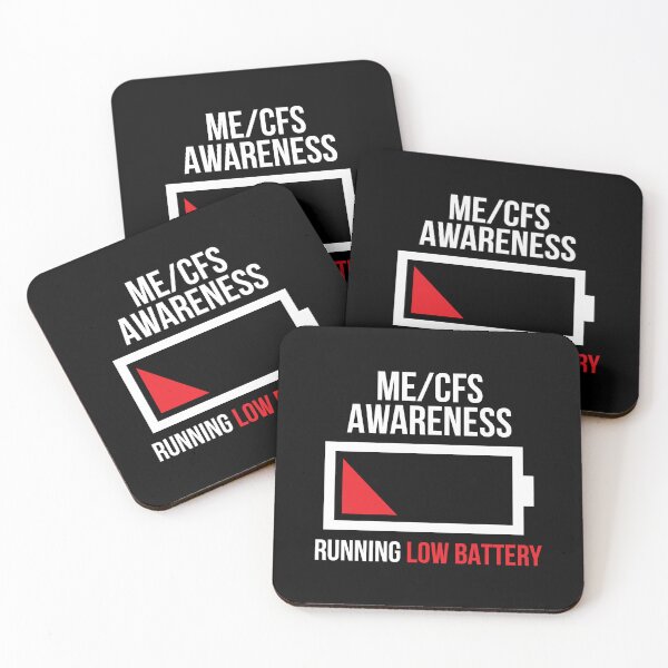 Item preview, ME/CFS AWARENESS - RUNNING LOW BATTERY - White designed and sold by Darling DeDe.