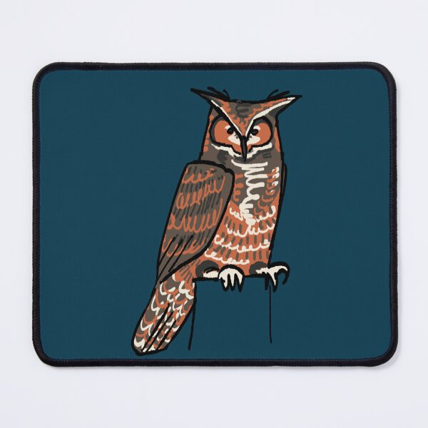 Item preview, Great Horned Owl illustration Borderless Version designed and sold by corkwas-here.