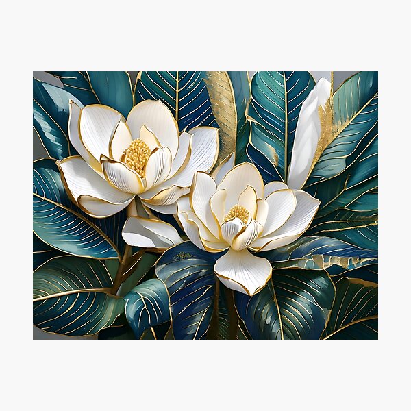Item preview, Southern Magnolias Art designed and sold by Lee Hiller Designs.