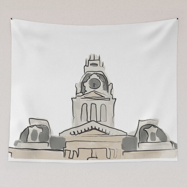 Item preview, Hillsdale Central Hall Sketch designed and sold by ChandlerLasch.