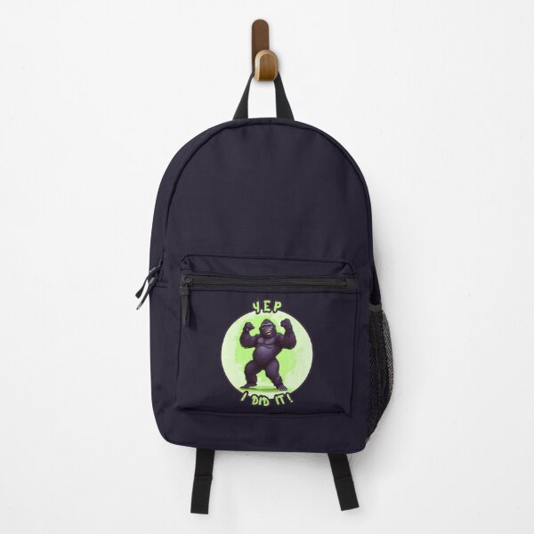 Item preview, YEP, I DID IT !, happy gorilla, funny gorilla designed and sold by silent-violin.