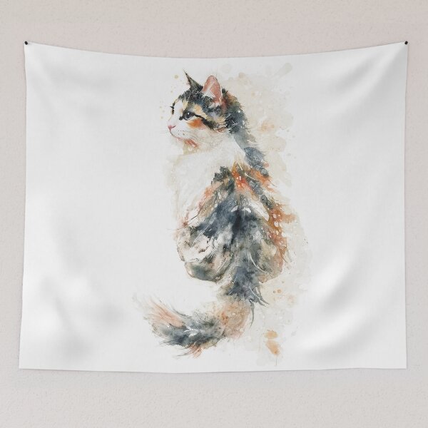 Item preview, Whimsical Calico Cat designed and sold by caracatita75.