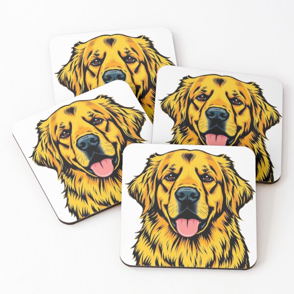 Item preview, Golden Retriever Portrait designed and sold by pandainkydreams.