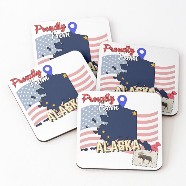 Item preview, Proudly from Alaska - USA state design designed and sold by PHRASEandSTYLE.