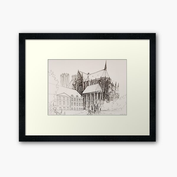Item preview, Cathedral like Notre Dame  designed and sold by SKETCHY & GRAPHIC.
