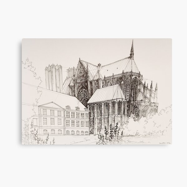 Item preview, Cathedral like Notre Dame  designed and sold by SKETCHY & GRAPHIC.