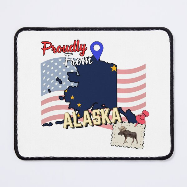 Item preview, Proudly from Alaska - USA state design designed and sold by PHRASEandSTYLE.