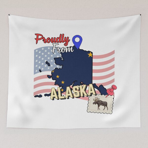 Item preview, Proudly from Alaska - USA state design designed and sold by PHRASEandSTYLE.