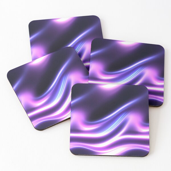 Item preview, Abstract Neon Fluid Waves Pattern designed and sold by patternicco.