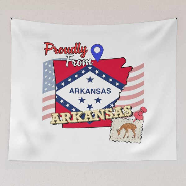 Item preview, Proudly from Arkansas - USA state design designed and sold by PHRASEandSTYLE.