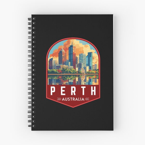 Item preview, Perth in Western Australia Retro Art Travel Emblem designed and sold by MaateoDesign.