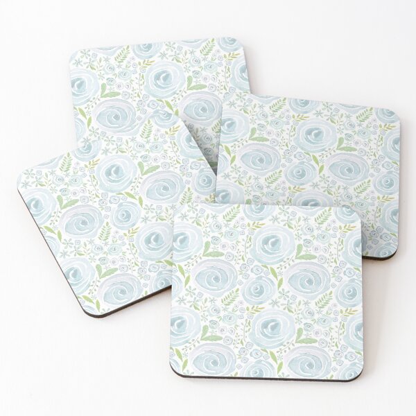 Item preview, Roses - light blue designed and sold by WendyVon.