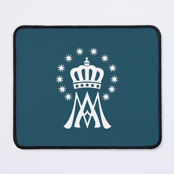 Item preview, Virgin Mary Queen of Heaven -- Marian Crown Logo (White) designed and sold by m0sher.