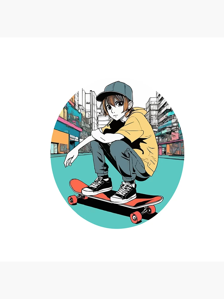 Thumbnail 4 of 4, Clock, Skater designed and sold by Coloradodrawings.