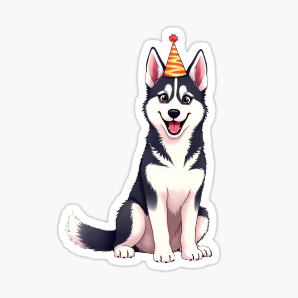 Item preview, Cool Siberian Husky Birthday Dog designed and sold by MichaeIRellov.
