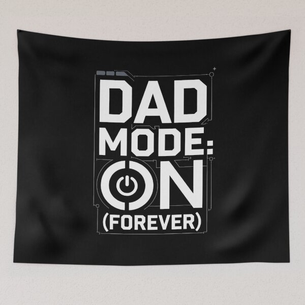 Aperçu de l'œuvre Mode papa toujours activé – Design de père geek créée et vendue par TeeGrit.