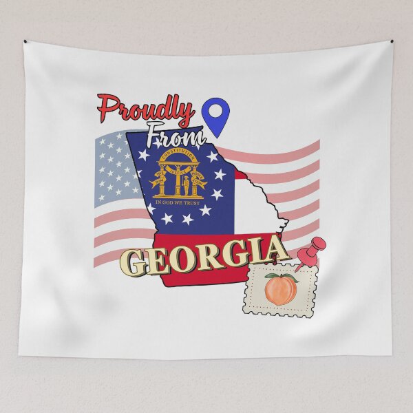 Item preview, Proudly from Georgia - USA state design designed and sold by PHRASEandSTYLE.