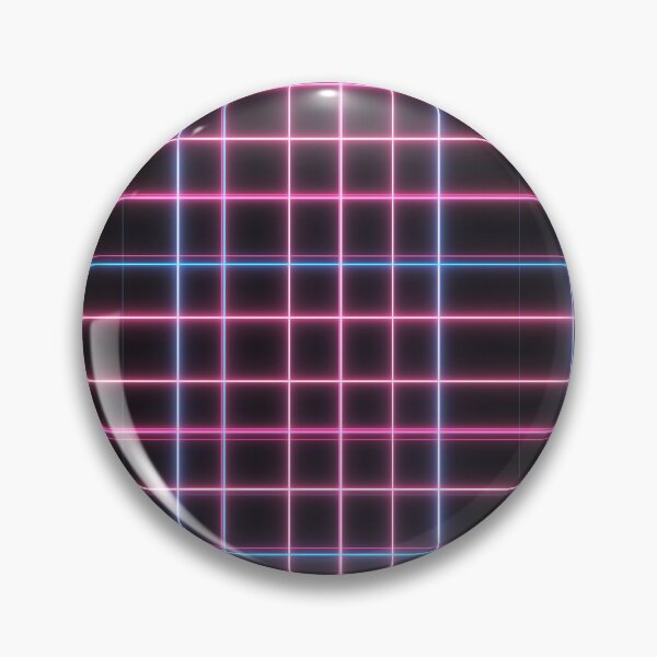 Item preview, Retro Neon Grid on Black Background designed and sold by patternicco.