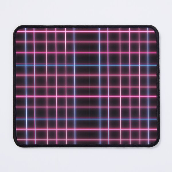 Item preview, Retro Neon Grid on Black Background designed and sold by patternicco.