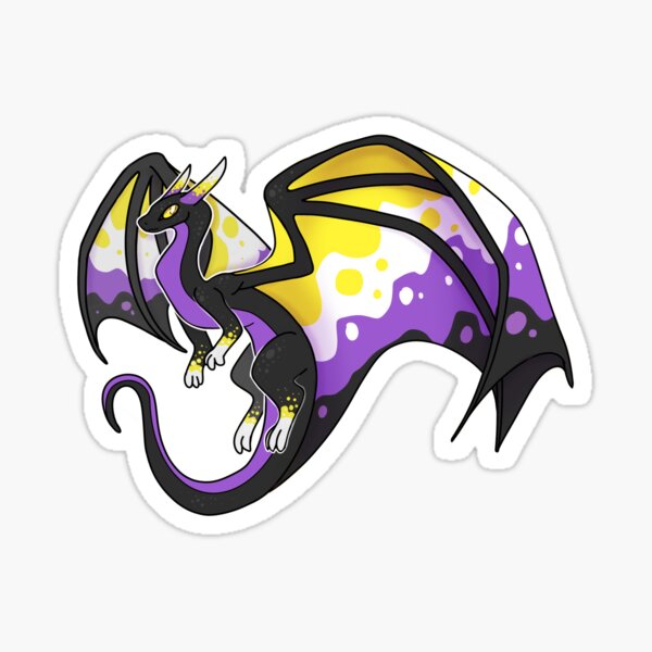 Item preview, Nonbinary Dragon Friend (old version) designed and sold by aevios.