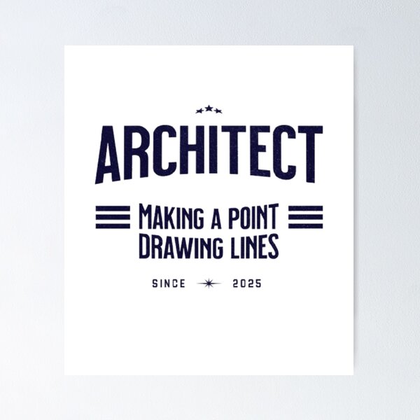 Item preview, Architect Making a Point, Drawing Lines designed and sold by Syrupulse.