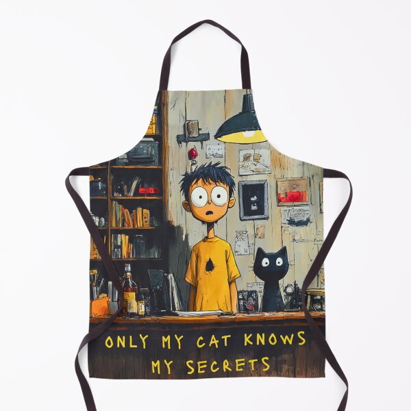 Item preview, Only my cat knows my secrets, comics-style graphics, comics, me and my cat designed and sold by silent-violin.