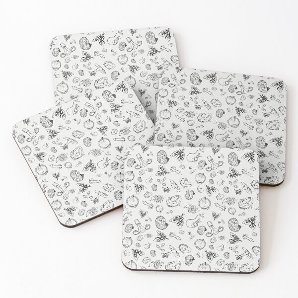 Item preview, Body parts repeating pattern. BLACK AND WHITE designed and sold by LayerCakeDigDes.