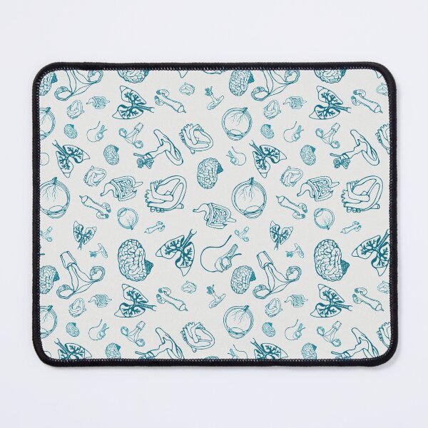 Item preview, Body parts repeating pattern. TURQUOISE designed and sold by LayerCakeDigDes.