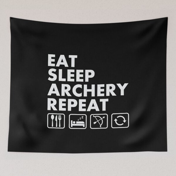 Item preview, Eat Sleep Archery Repeat Funny Archer designed and sold by tmerchtrends.