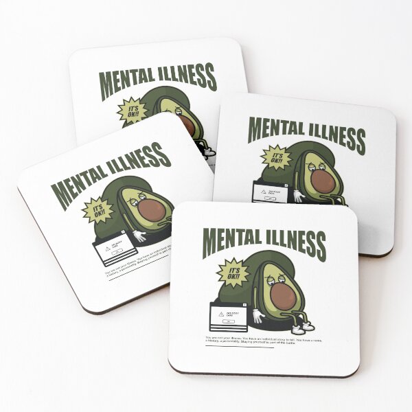 Item preview, Mental Illness Is Okay: Sad Avocado with a Message of Hope designed and sold by Polarisofficial.