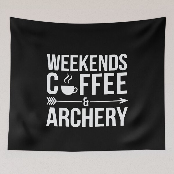 Item preview, Weekends Coffee and Archery Funny Archer designed and sold by tmerchtrends.