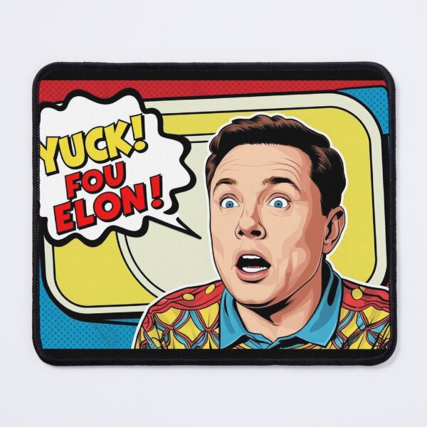 Item preview, Yuck! FOU ELON – Retro Pop Art Parody designed and sold by CourtesyGone.