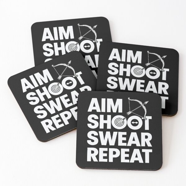 Item preview, Aim Shoot Swear Repeat Funny Archery And Bowhunting designed and sold by tmerchtrends.