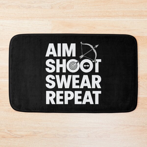Item preview, Aim Shoot Swear Repeat Funny Archery And Bowhunting designed and sold by tmerchtrends.
