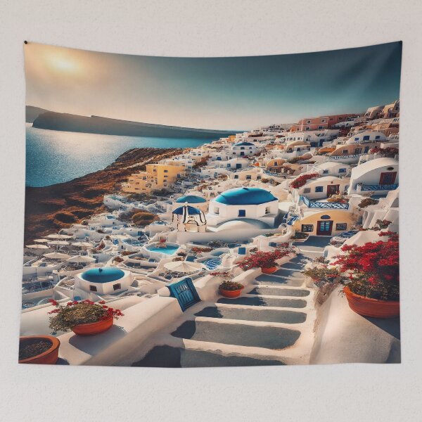 Item preview, Home Decor Santorini Architecture designed and sold by M&M Lifestyle Hub.