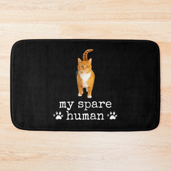 Item preview, Funny Orange Tabby Cat – "My Spare Human" Cute Cat Lover Design designed and sold by Fredster1966.