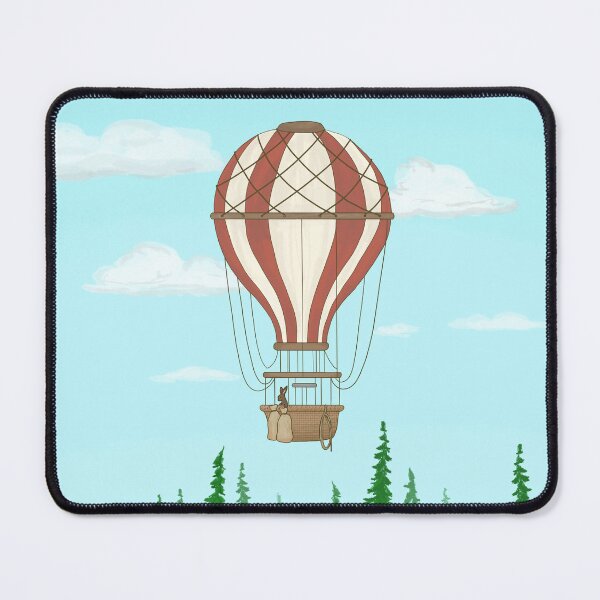 Item preview, Rabbit in a Hot Air Balloon designed and sold by Henwieee.