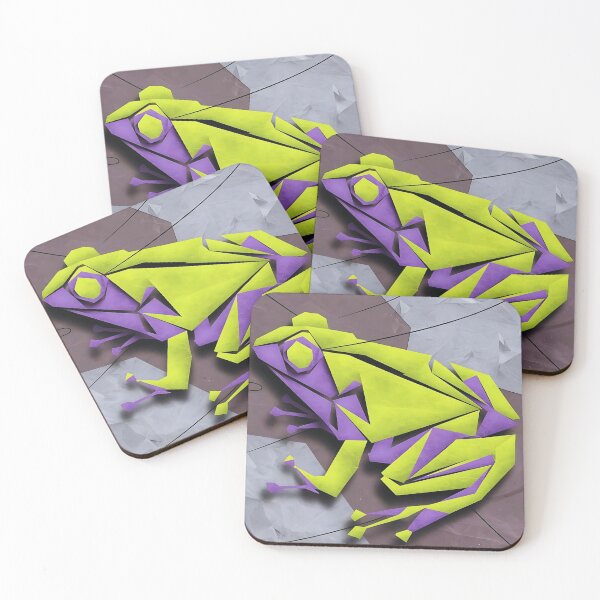 Item preview, Geometric Frog Silhouette - Abstract Art  designed and sold by Dino-Lune.