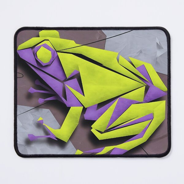 Item preview, Geometric Frog Silhouette - Abstract Art designed and sold by Dino-Lune.