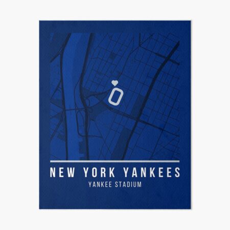 Artikel-Vorschau von Yankee Stadium New York Yankees Baseball-Kartenkunst, designt und verkauft von HalfSpaceOn.