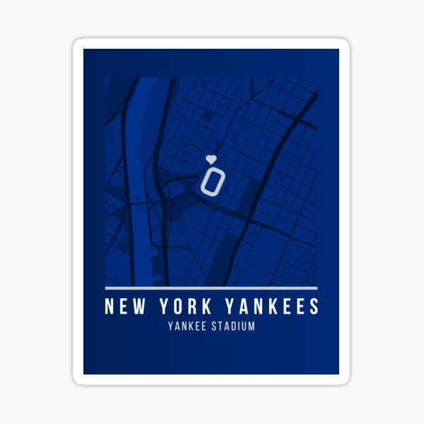 Item preview, Yankee Stadium New York Yankees Baseball Map Art designed and sold by HalfSpaceOn.