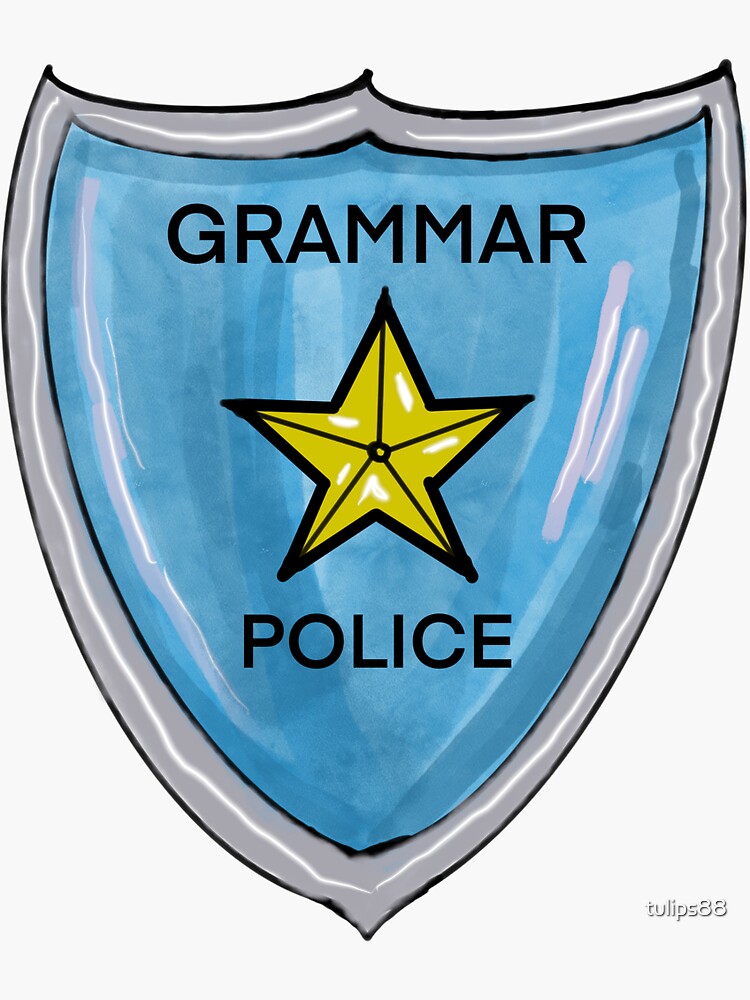 Thumbnail 3 of 3, Sticker, Grammar Police designed and sold by tulips88.