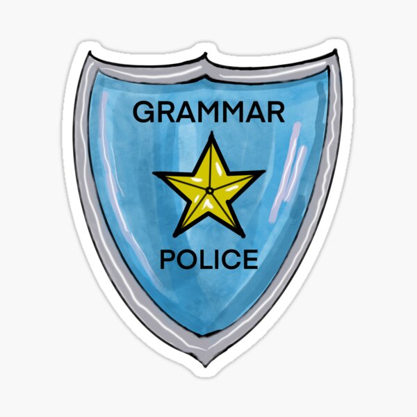 Item preview, Grammar Police designed and sold by Joyride Art and Design UK.