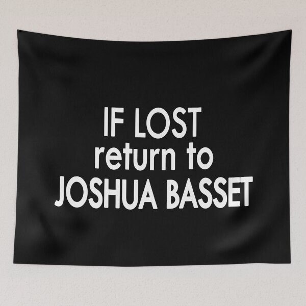 Item preview, if lost return to Joshua Basset Black White designed and sold by Sasya.