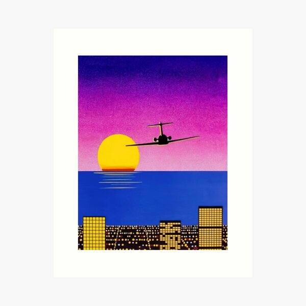 Item preview, Hiroshi Nagai Vaporwave Art Print designed and sold by htanart.