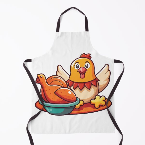Item preview, Funny Chicken - Self-Aware Roast Dinner Cartoon Art designed and sold by AlvizionDesigns.