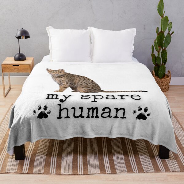 Item preview, Funny Savannah Cat – "My Spare Human" Sassy Cat Lover Design designed and sold by Fredster1966.