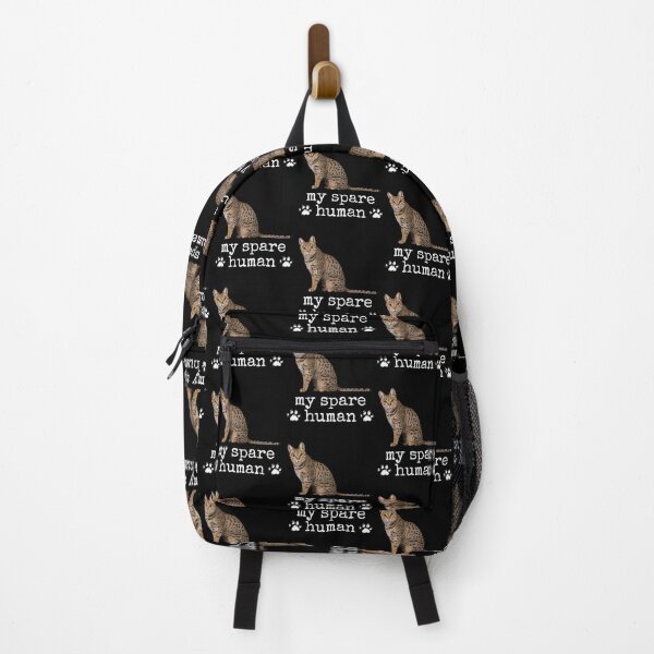 Item preview, Funny Savannah Cat – "My Spare Human" Sassy Cat Lover Design designed and sold by Fredster1966.